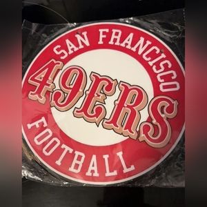 New San Fransisco 49ers football 8" wood wall sign